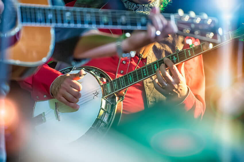 Banjo player in Gatlinburg